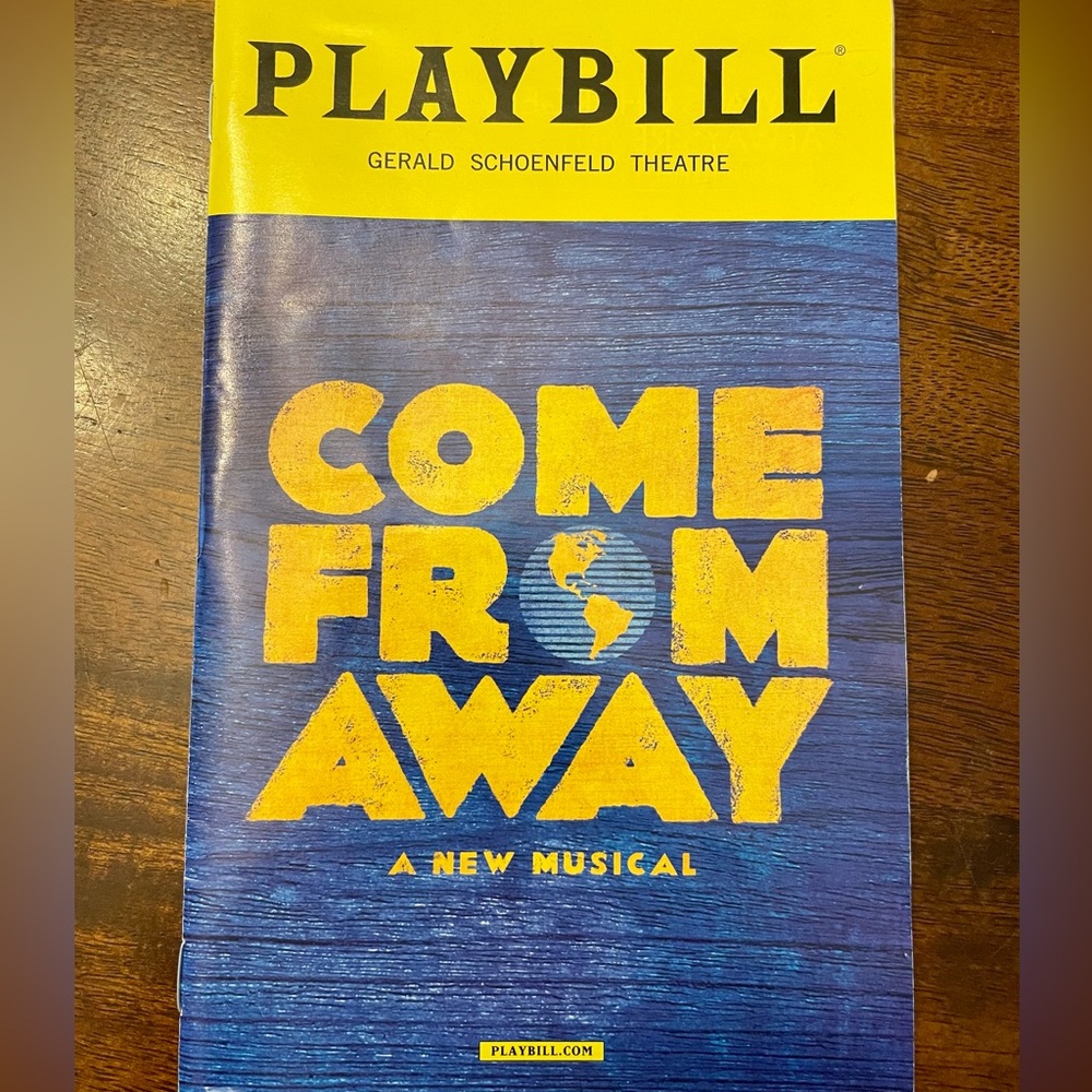 Come From Away Broadway Playbill
